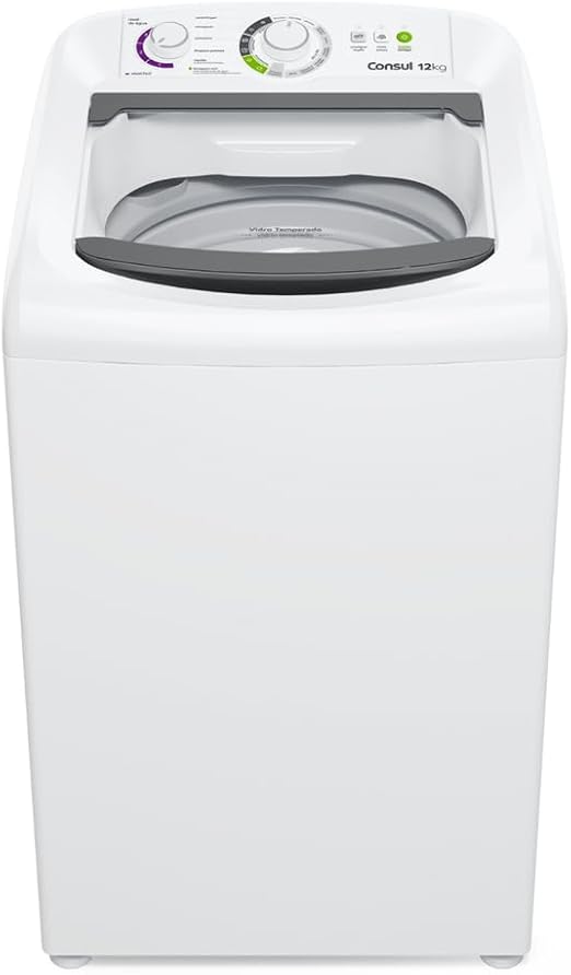Máquina de Lavar Consul 12 kg Branca com Dosagem Econômica e Ciclo Edredom - CWH12BB 110V