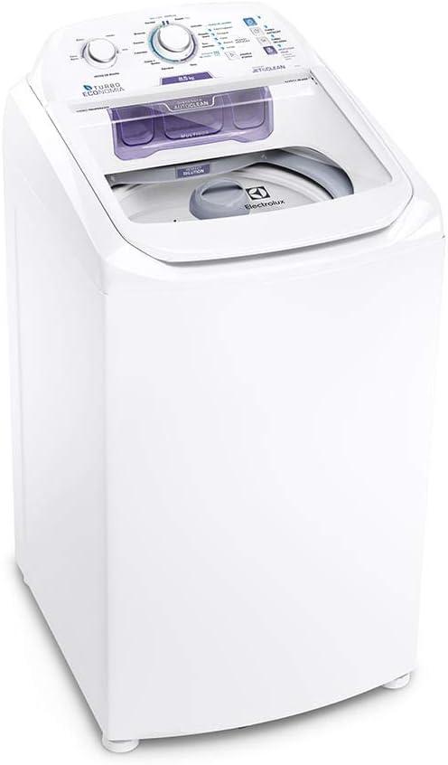 Máquina de Lavar Electrolux 8,5kg Branca Turbo Economia com Jet&Clean e Filtro Fiapos (LAC09) - 220V