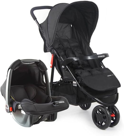 6 - Cosco Kids, Travel System Toffy, Preto Absoluto