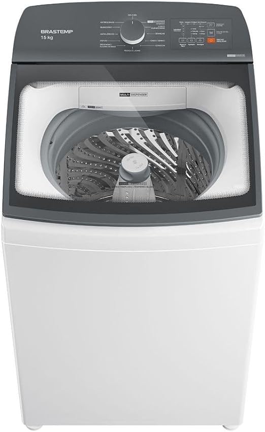 Máquina de Lavar Brastemp 15Kg Branca com Ciclo Tira Manchas Advanced e Smart Sensor - BWF15AB 220V