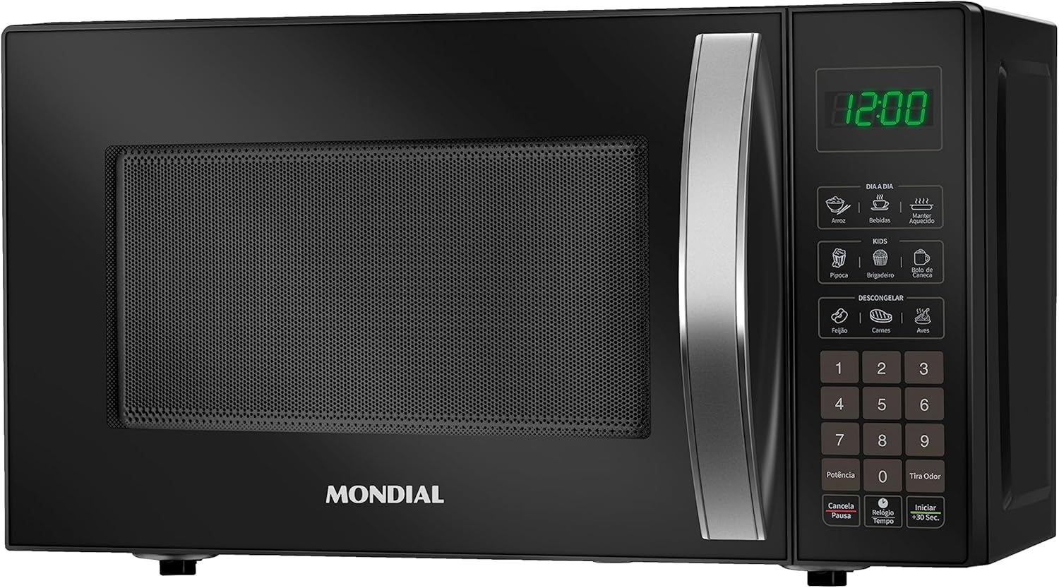 MONDIAL Micro-ondas, Preto, 1200W, 220V - MO-01-21-B