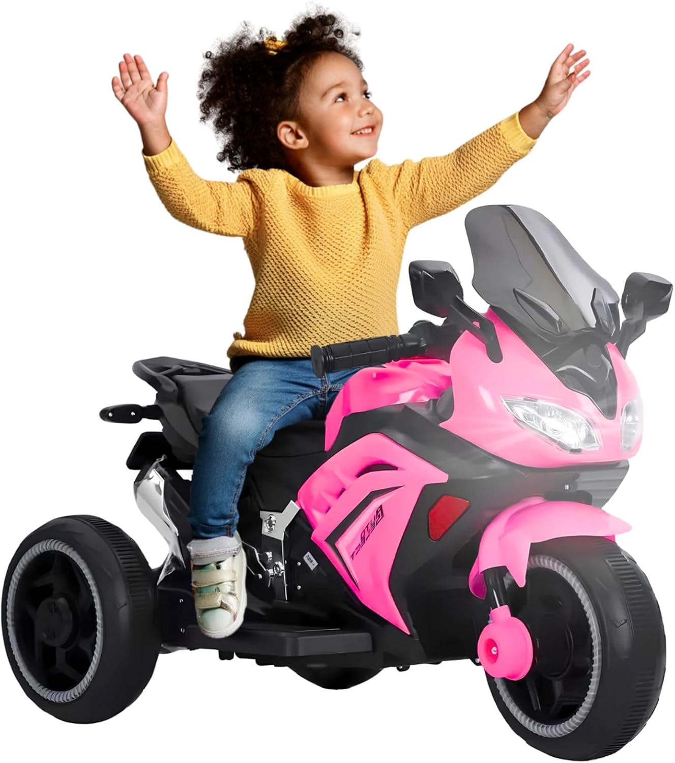 Moto Elétrica Infantil Triciclo Com Controle Remoto Para Crianças de 2 a 5 Anos